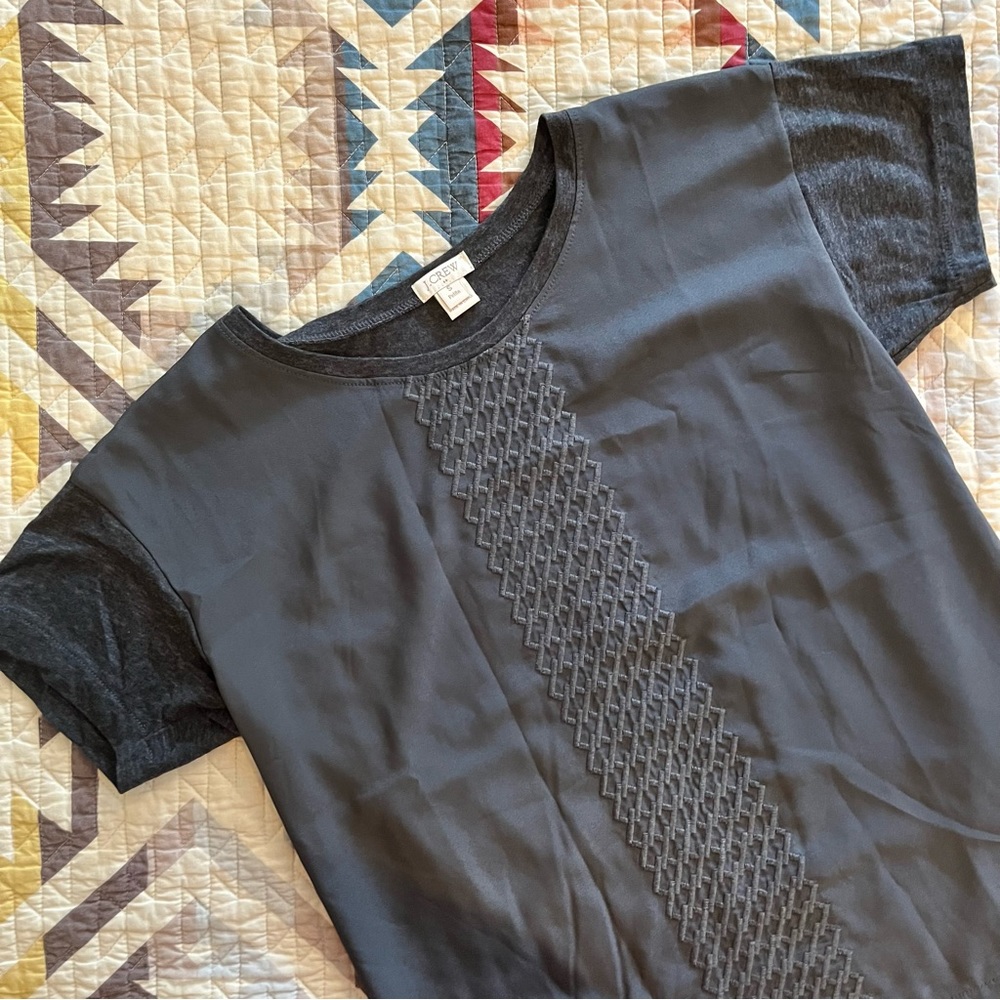 Gray J. Crew Short Sleeve Top